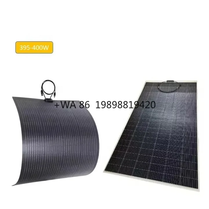 

Солнечная фотоэлектрическая панель Caravan 400 Вт 19,8 В 39,6 В Моно HJT Гибкая солнечная панель Заводская цена на заказ 200 Вт 300 Вт для автономной солнечной системы