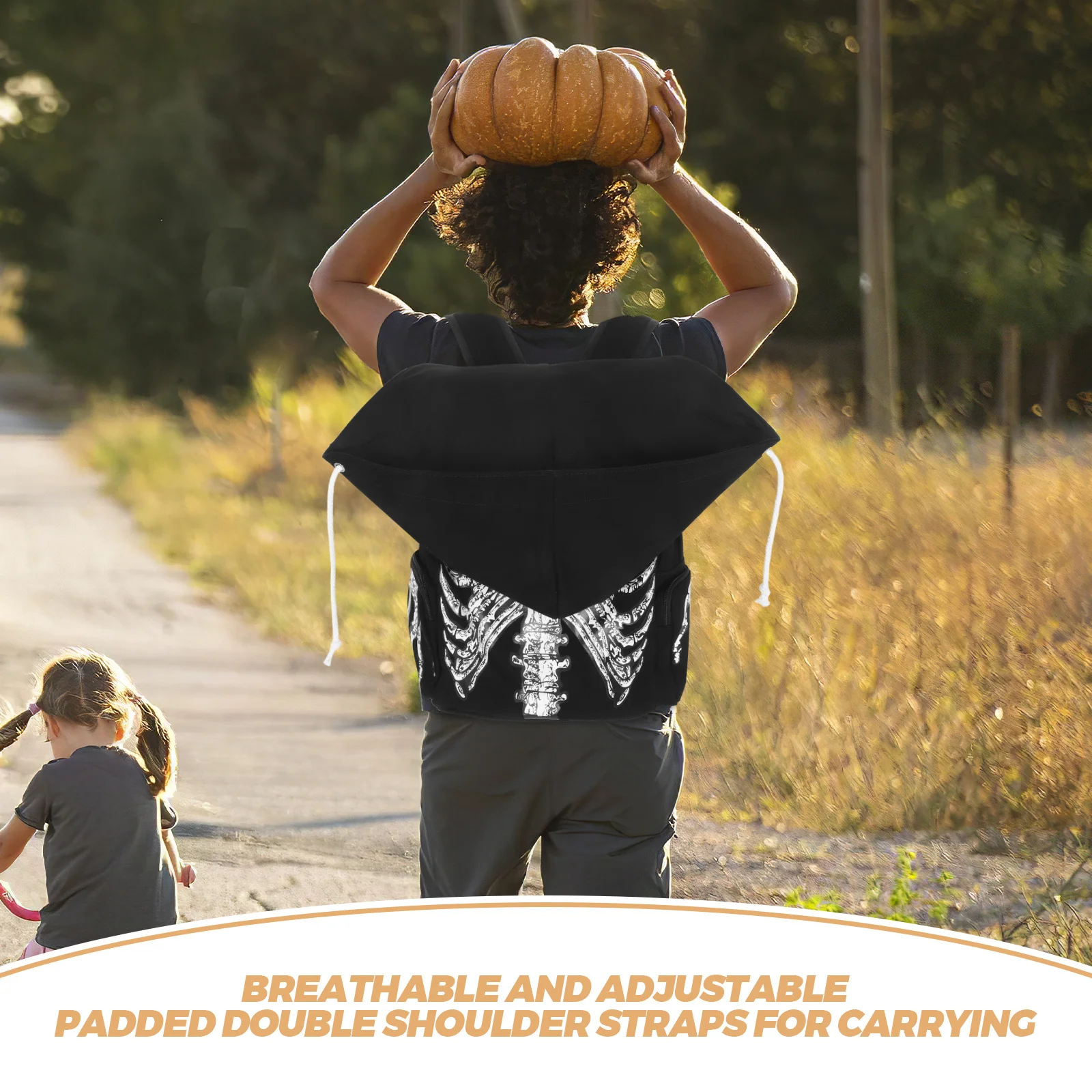 حقيبة ظهر مدرسية للطلاب باللون الأسود والأبيض بسعة كبيرة وأشرطة مبطنة قابلة للتعديل وجيب داخلي بسحاب للكمبيوتر المحمول والمشي لمسافات طويلة والسفر #6