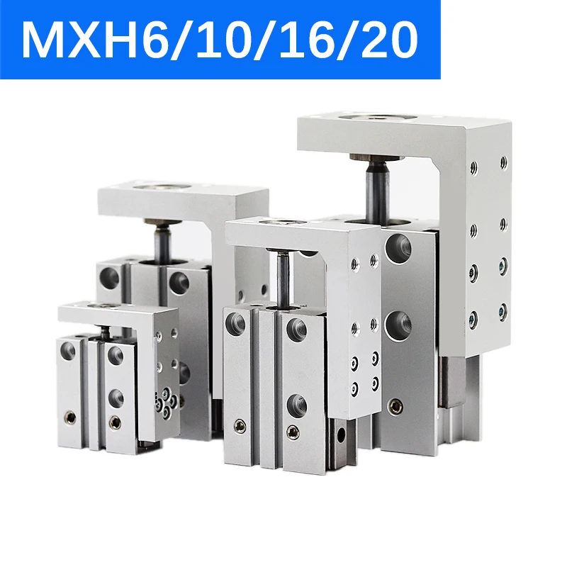 MXH HLH MXH6 MXH10 MXH16 MXH20 Precision Pneumatic Cylinder Linear Side Rail Guide Rod MXH6-10 MXH10-20 MXH16-35 MXH20-50