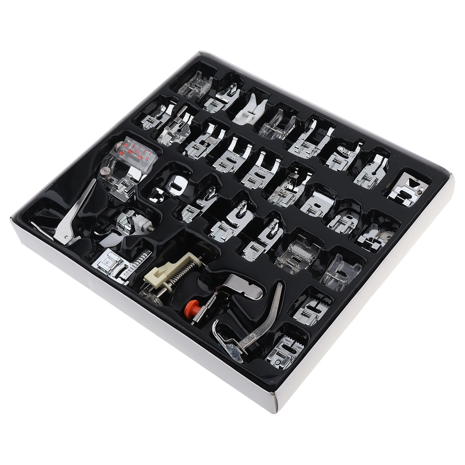 

32pcs Sewing Machine Presser Foot Set Kit for Singer Brother Babyloc Euro-Pro Janome Kenmore Elna Sewing Machine DIY Accessories