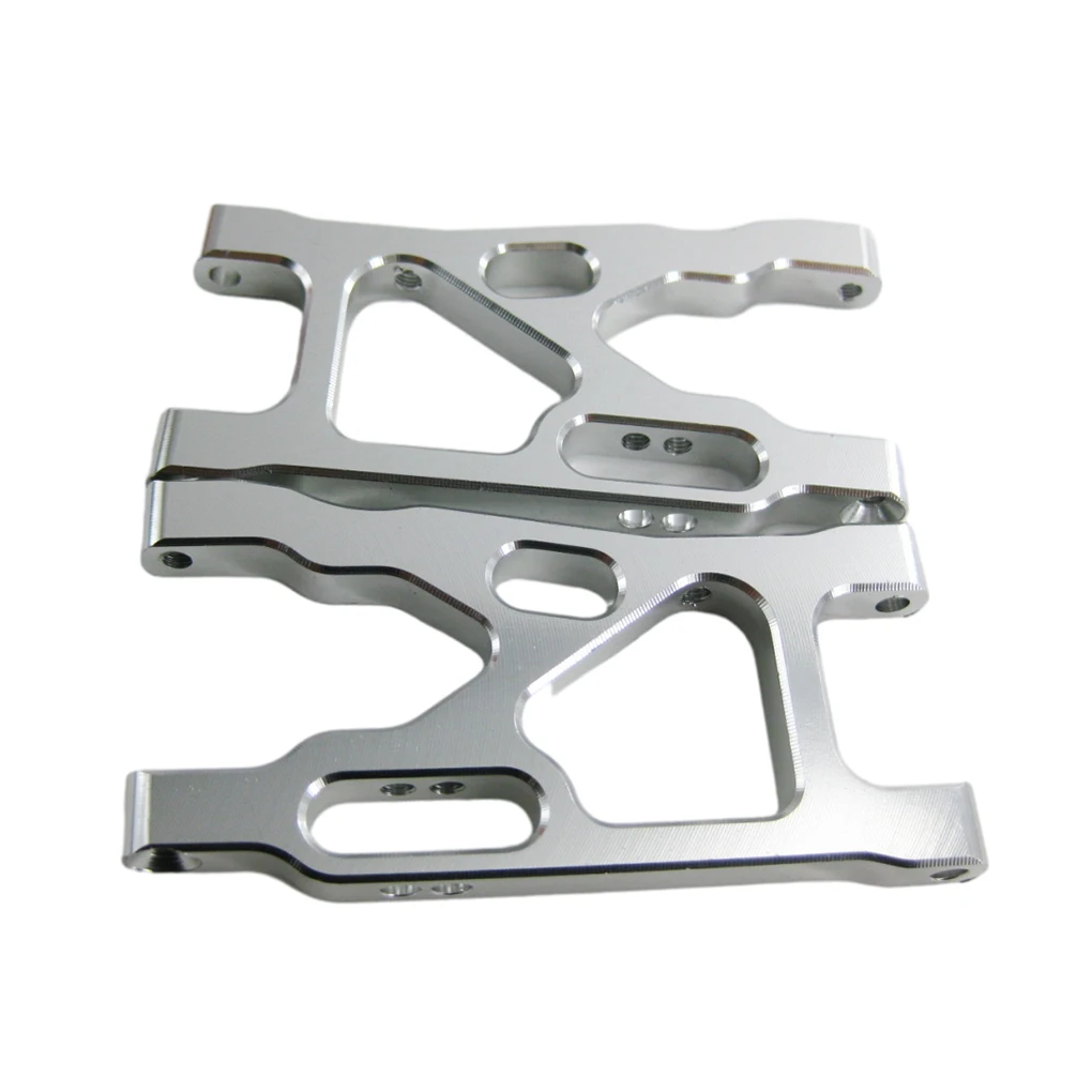 2piece 1/10 Front Upper Suspension Arm Aluminum Alloy Enhanced Rc Front Upper Suspension Arm For Wltoys K949 RC Car Part silver