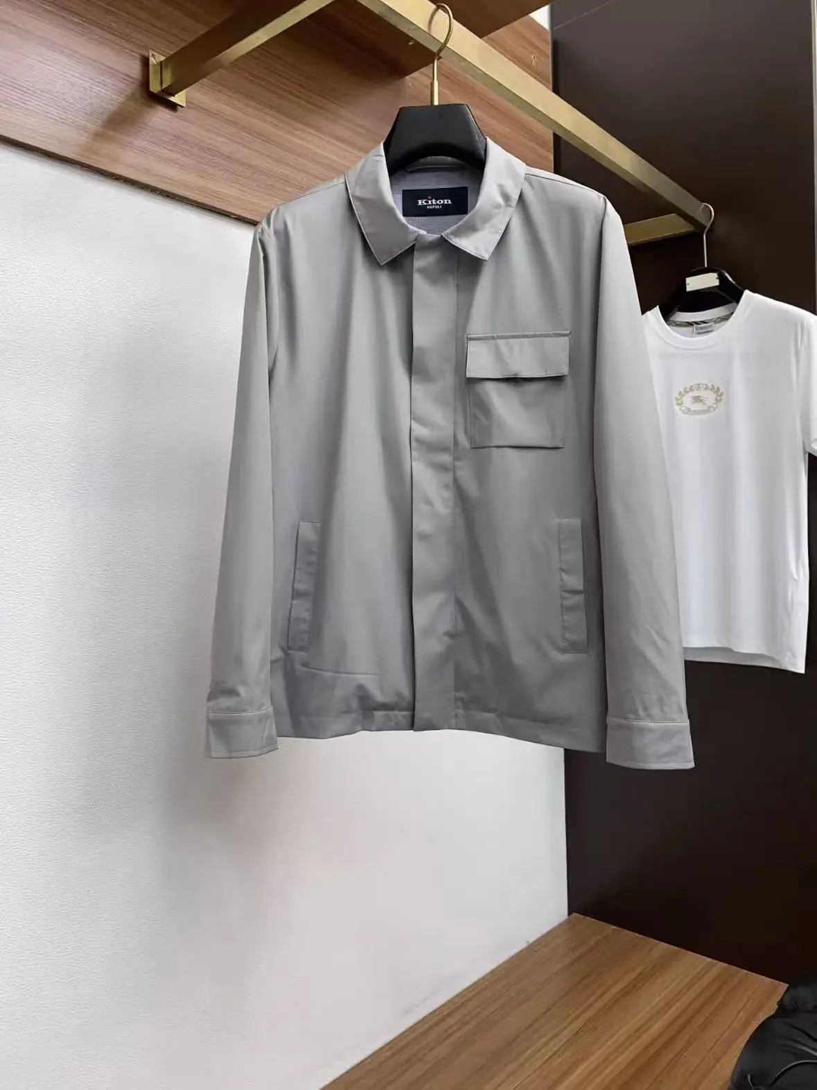 

Kiton lapel business light casual jacket