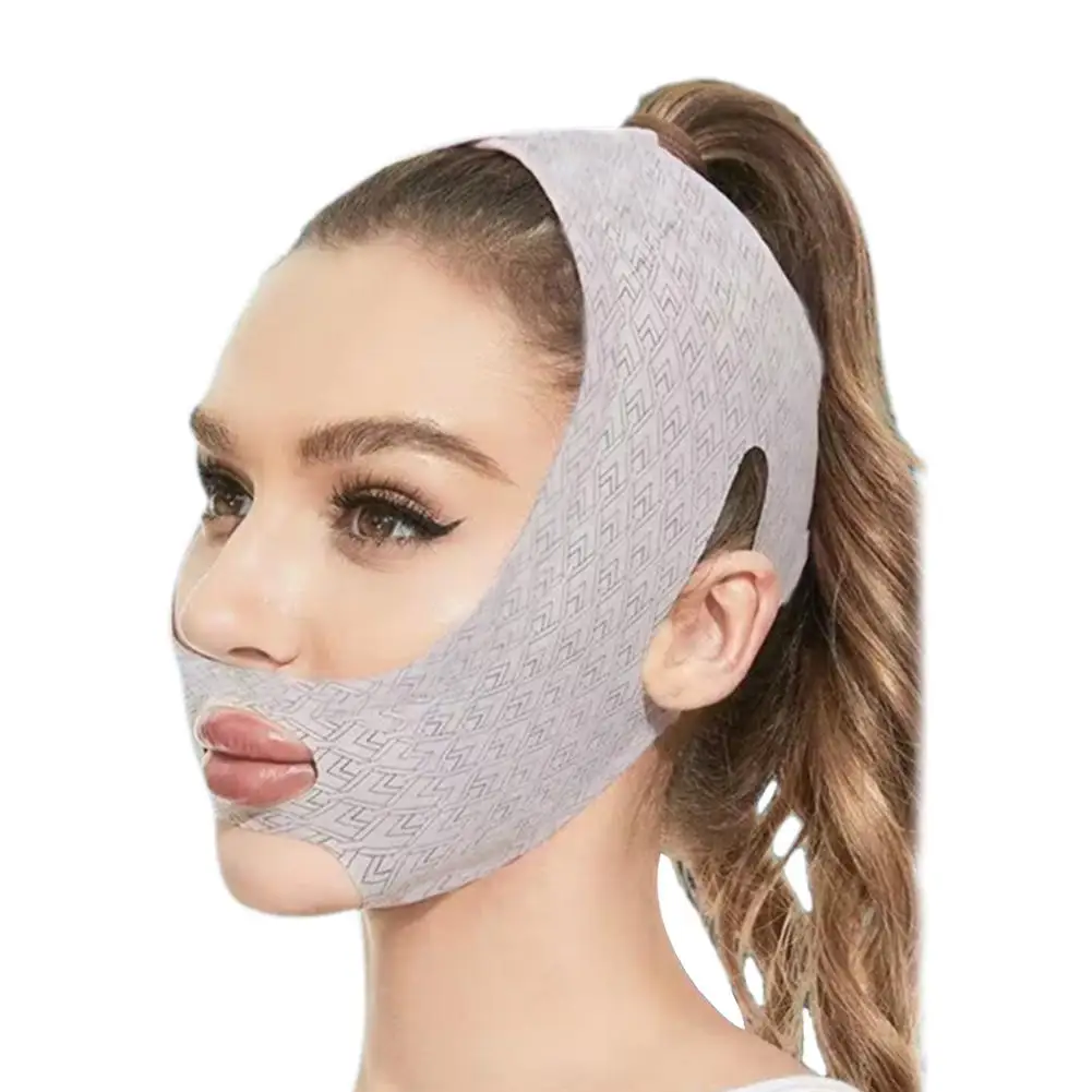 Vendaje adelgazante para mejorar las líneas de estiramiento muscular, dispositivo de adelgazamiento para dormir, mascarillas faciales en V