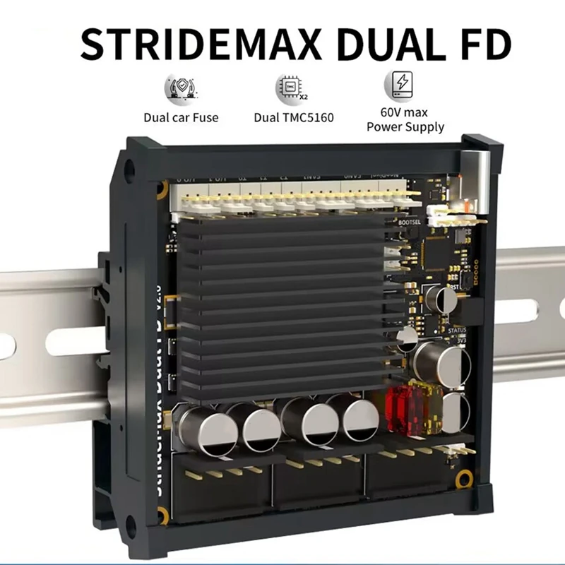 StrideMax Dual FD Motherboard Tmc5160 and Car Fuse 60V Max Boards Support Klipper & RRF for Voron VZ 3D Printers