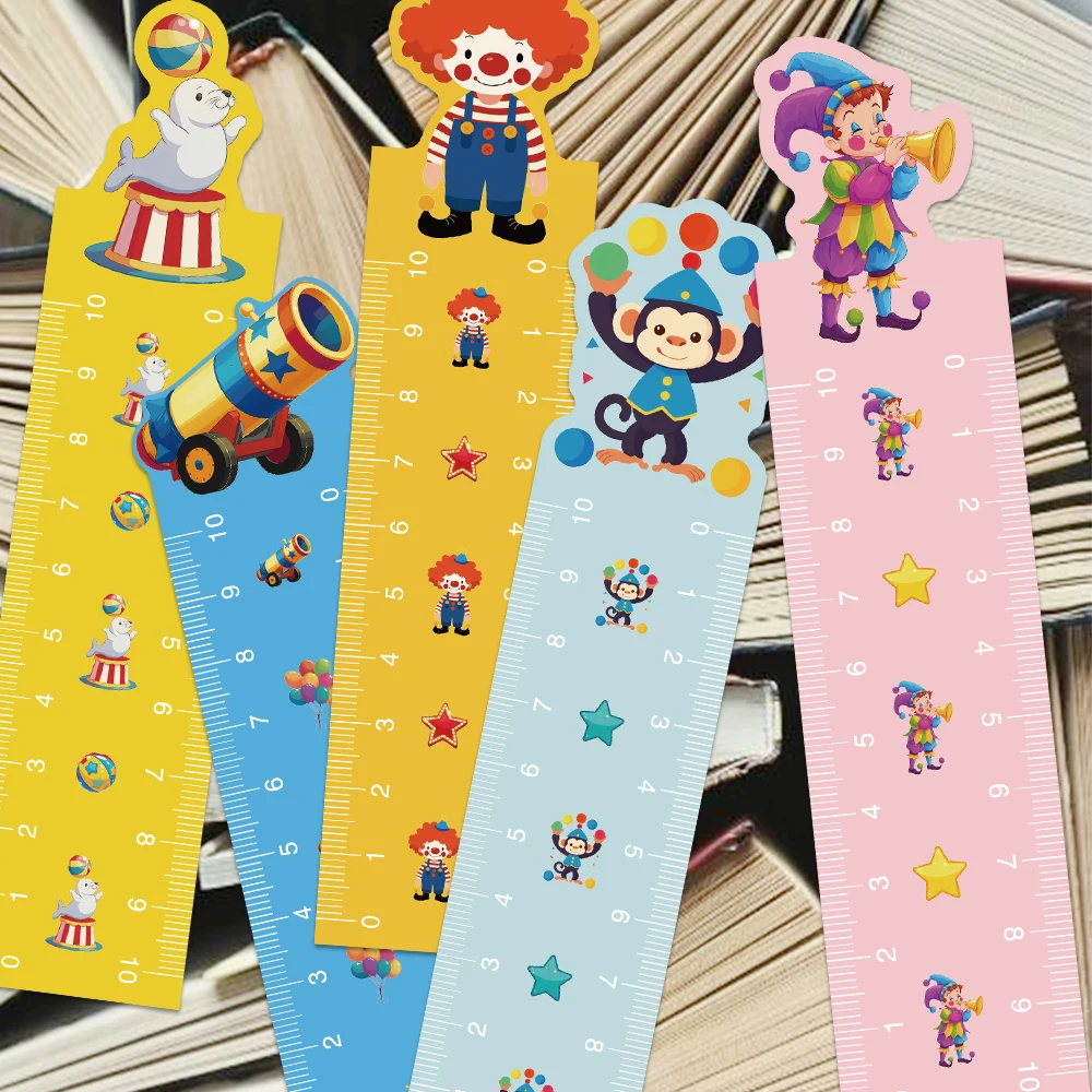 30 قطعة الإشارات المرجعية السيرك الكرتون حاكم DIY بها بنفسك كتيب اكسسوارات الديكور لوازم السيرك من الخيال المرجعية هدية رسالة بطاقات #4