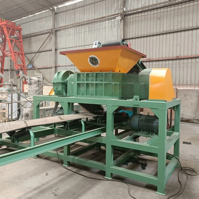 Multifunctional shearing shredder, double shaft cable ton package fiberglass pig iron shredder