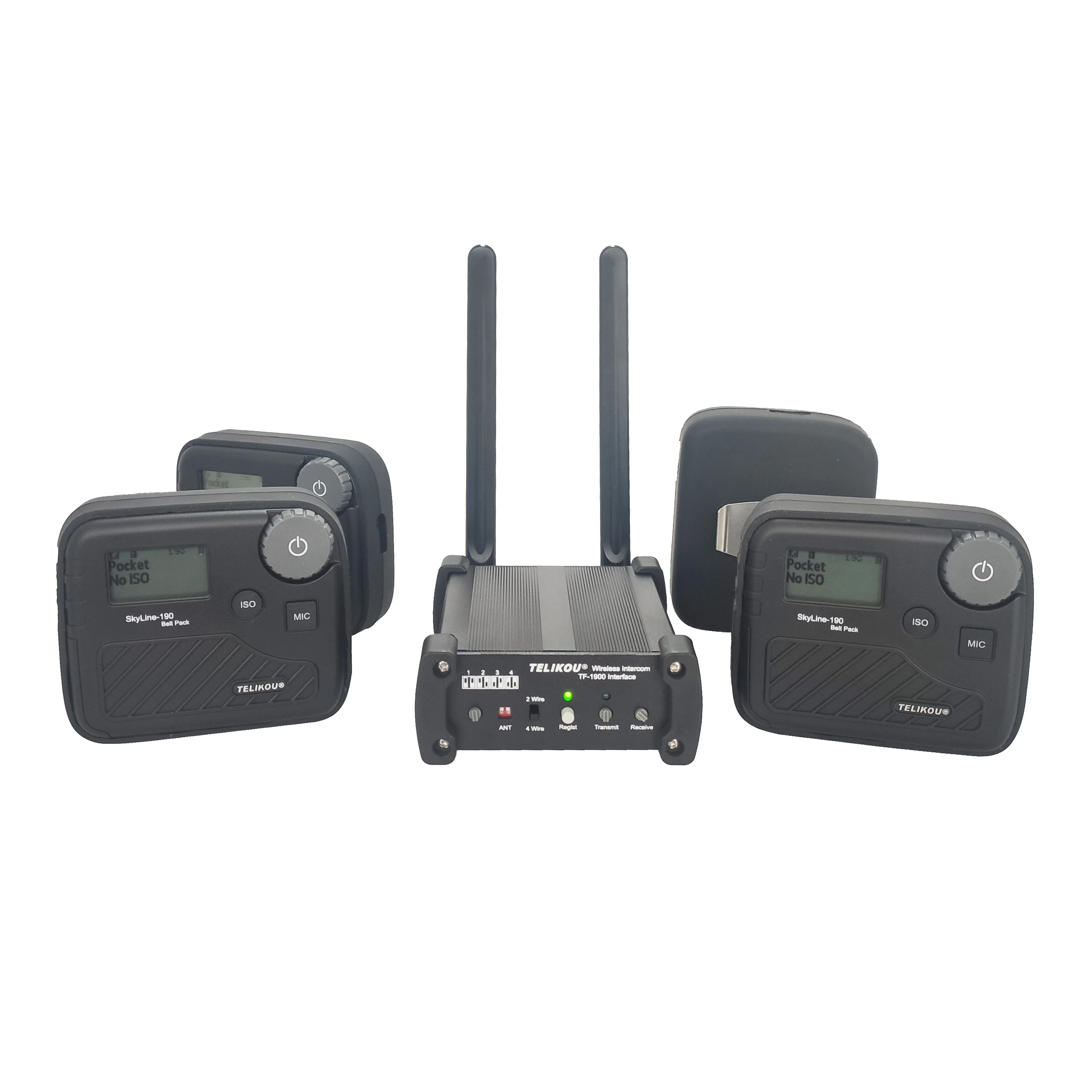 TELIKOU TF-1900 | Wireless Intercom Interface Make Wired System Wireless 1.8/1.9Ghz Full Duplex 300 Meter Events