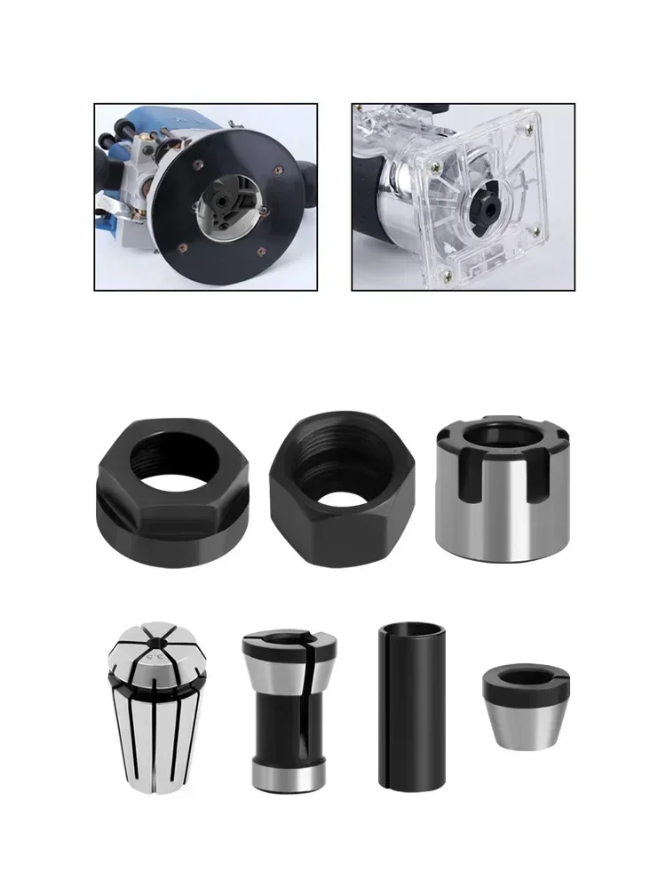 조각 기계 콜레트 트리밍 기계 목공 액세서리 어댑터 ER 클램프 너트 -C 너트 콜레트