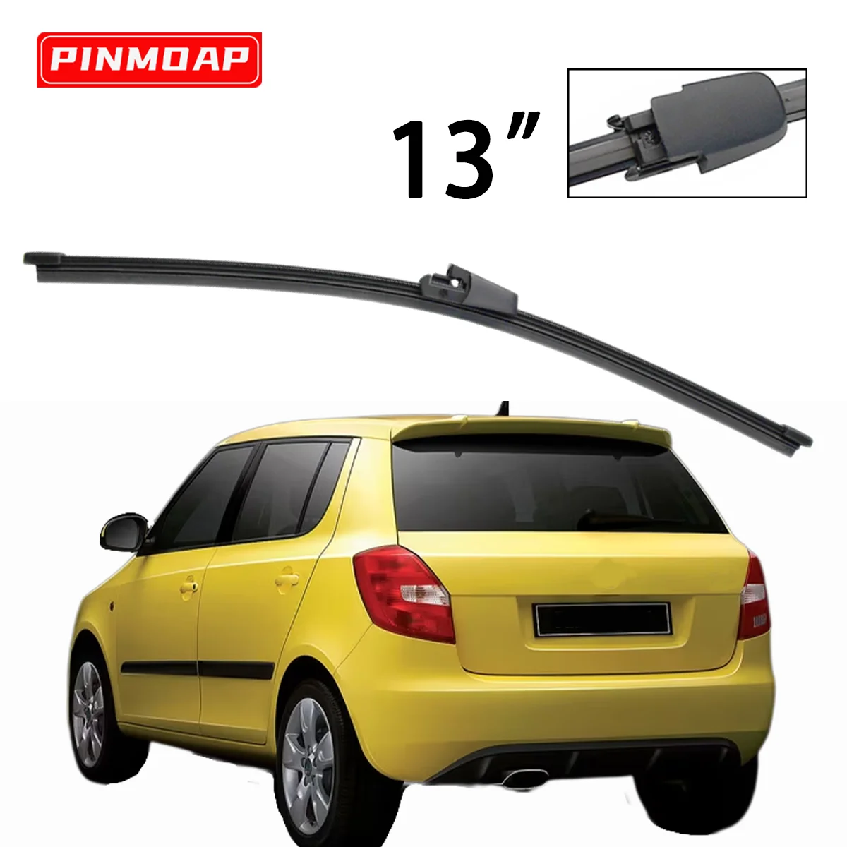 

1 шт., 13 дюймов, задняя щетка стеклоочистителя, подходит для Skoda Fabia 5J Hatchback 2007-2013, лобовое стекло, задняя щетка, автомобильные аксессуары