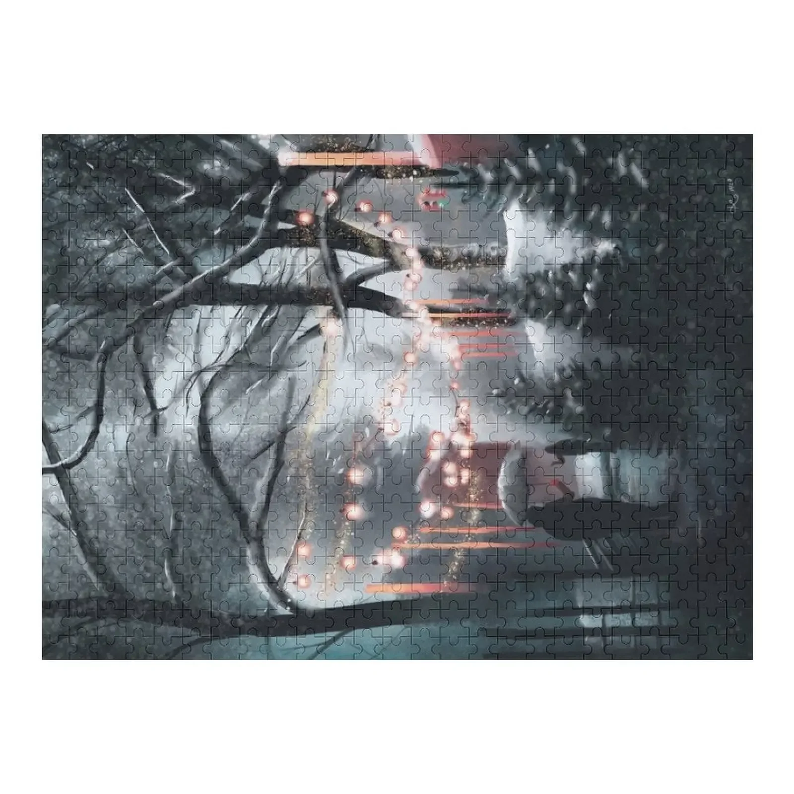 

Winter Shopping Jigsaw Puzzle Children Animal Christmas Toys Wooden Animal Puzzle