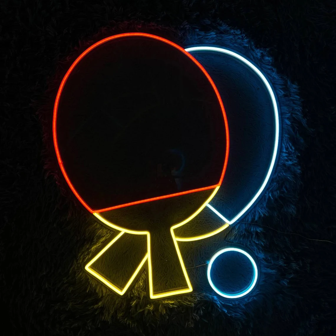 

Ping Pong Paddle Neon Sign Table Tennis Player Room Decor Home Wall Decor Sport Room Decor