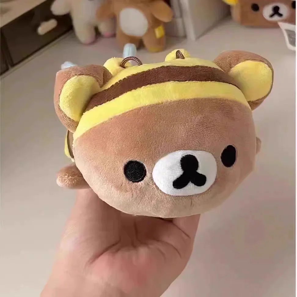 Kawaii Rilakkuma плюшевые пеналы для девочек школьный медведь Korilakkuma аниме милый пенал чехол-органайзер сумка для ручек