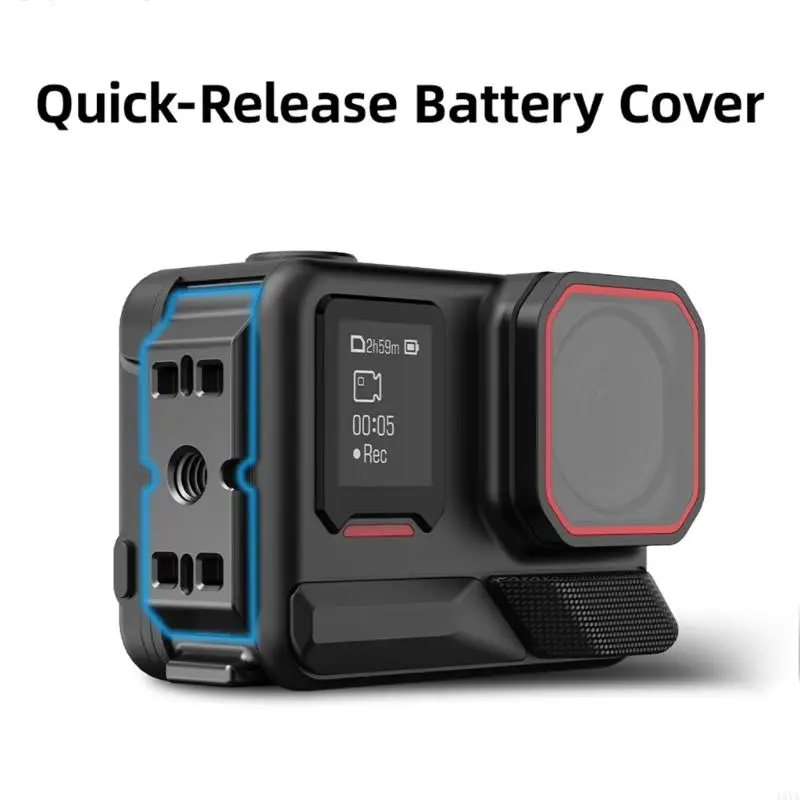 15YA Battery Cover Vertical Shootings Quick Release Battery Caps for 2 Two Interfaces