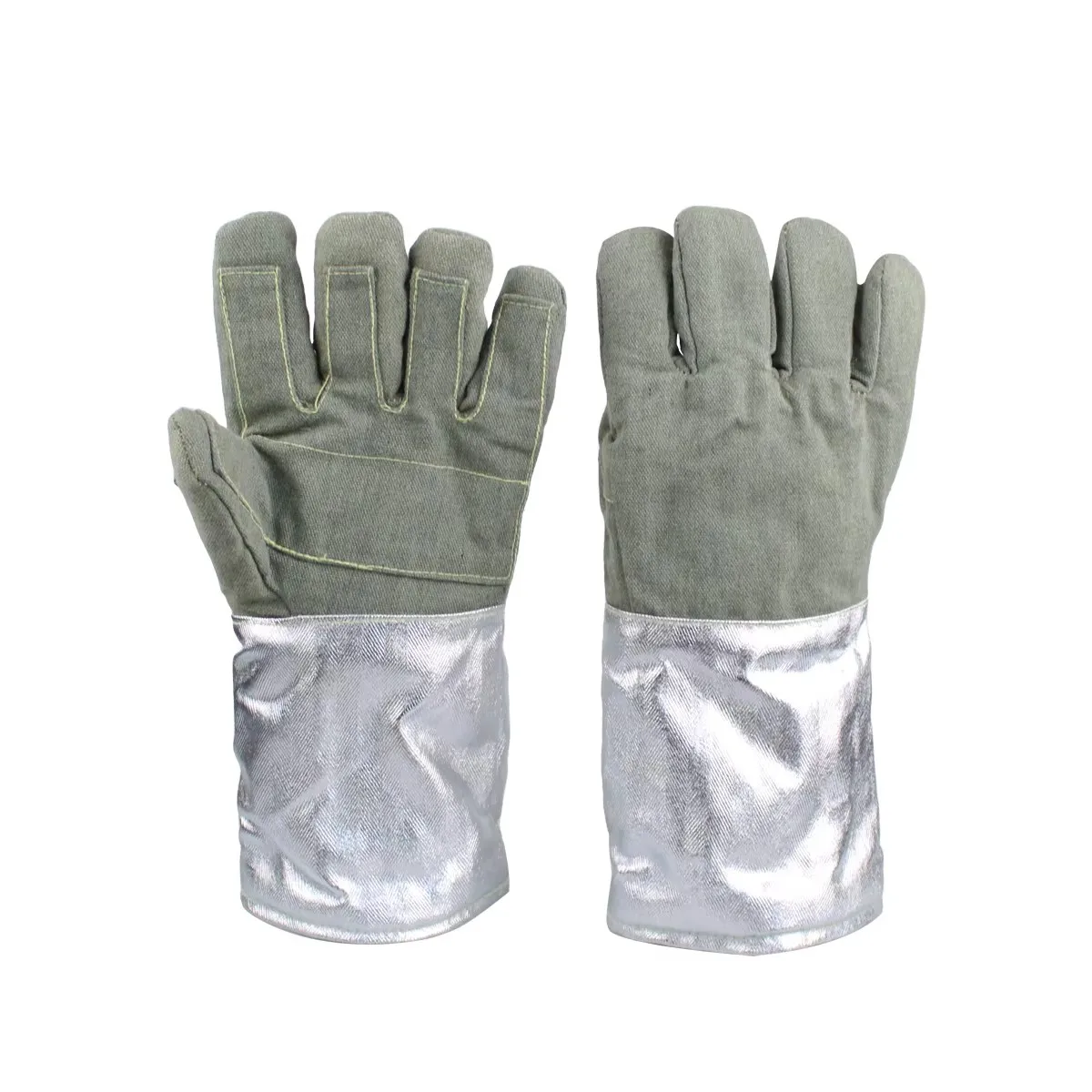 Factory Supply Thermal Insulation Resisting 1000 Degree Anti-scald High Temperature Heat Resistant Long Working Gloves