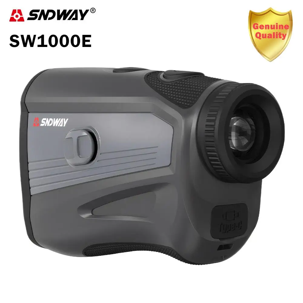 SNDWAY Laser Rangefinder with Flag-Lock Slope Adjusted Laser Distance Meter Hunting Golf Rangefinder Telescope