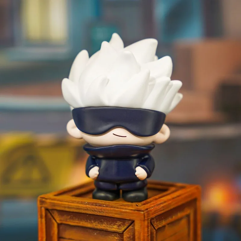 

Jujutsu Kaisen Vinyl Face Blind Box Season 2 Q Figures Gojo Satoru Fushiguro Megumi Action Figures Collectible Ornaments