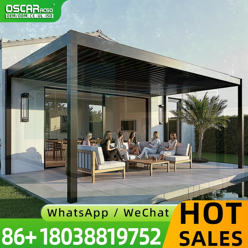 with retractable canopy and adjustable louvers stylish innovative patio deck garden backyard usa cedar wood arch arbor shade sh