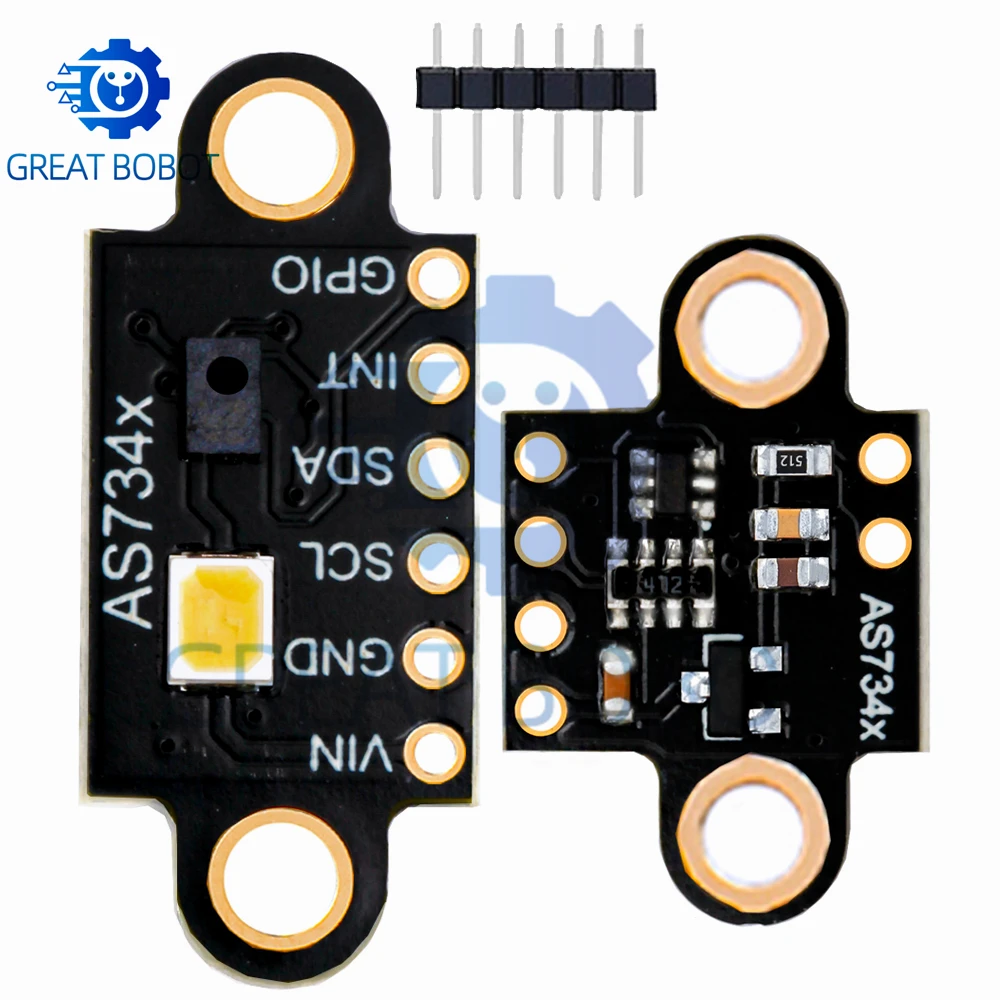 AS7341/AS734x Spectral Sensor Module - High Accuracy Color Detection, Temperature & Lux Measurement for Arduino Projects