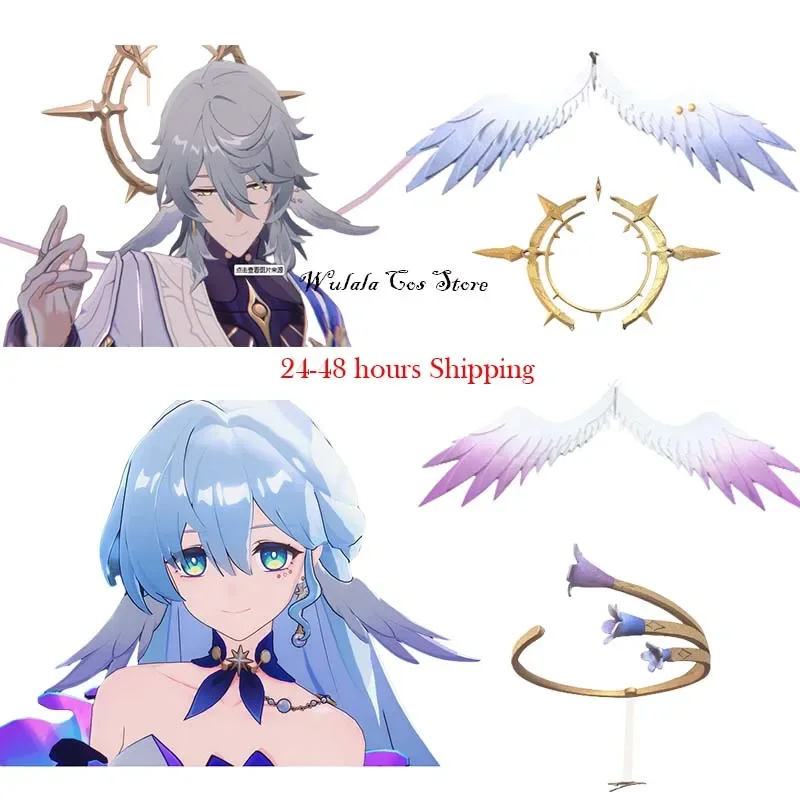 لعبة هونكاي ستار ريل أحدث الأحد كوسبلاي روبن كوسبلاي وينج غطاء الرأس السيد الأحد الدعامة ملابس لعب الأدوار في كرنفال الهالوين