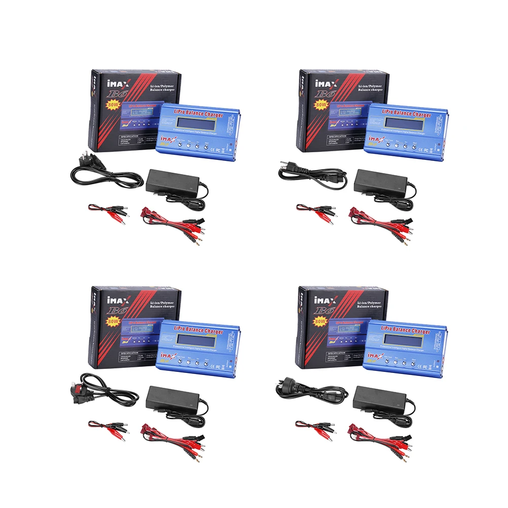 50/80W Aircraft Model Charger Imax B6 RC Charger AC/DC LCD Dispaly Discharge Power 5W for Lion LiPo NiMH NiCd LiFe Pb RC Battery