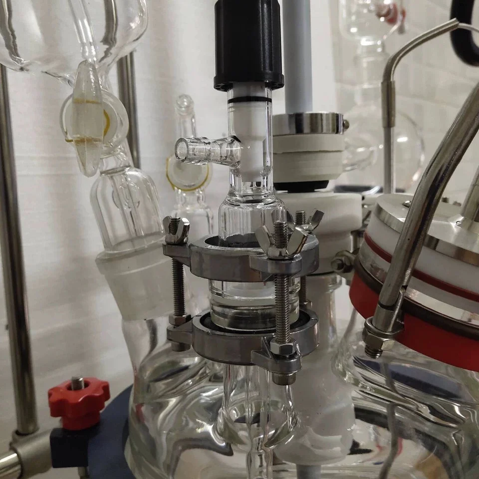 Reator de vidro à prova de explosão de camada dupla 50L Reator de vidro jacked