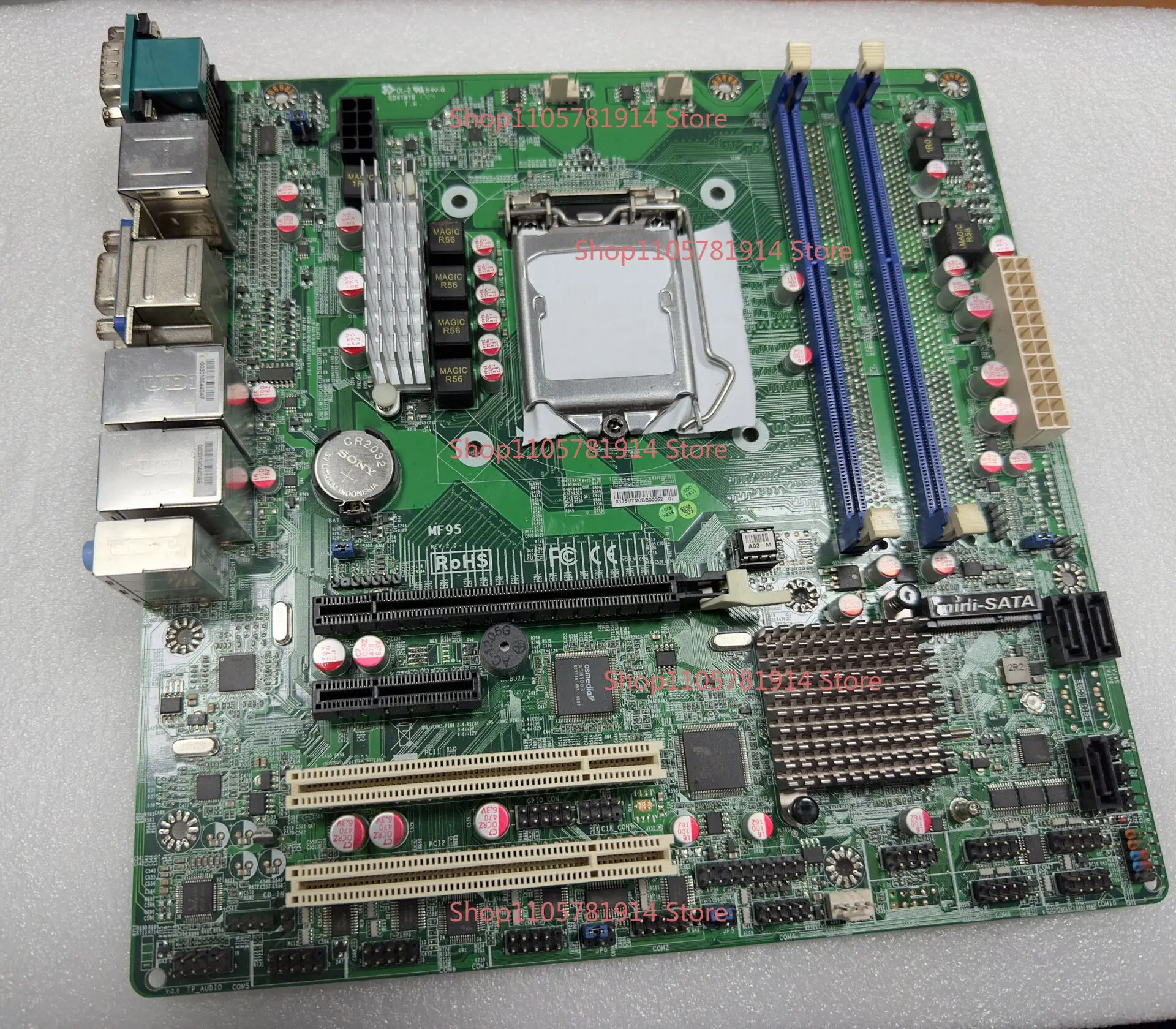 For MF95 REV: 2.0 IPC Main Board Dual Network Port VGA/DVI/HDMI/DP Display with Original Baffle