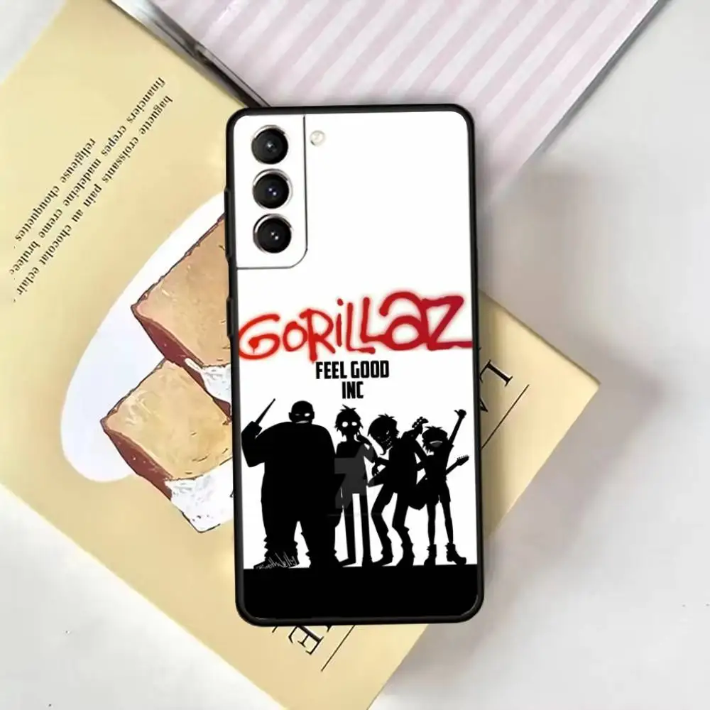 G-Gorillaz Rock Band Cartoon Telefoon Case Voor Samsung GalaxyA13,21s,22,31,32,52,53,71,72,73, zachte Zwarte Cover