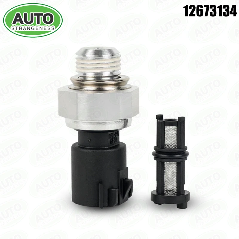 Neuer Motoröldrucksensor-Schalter mit Filter für 09–17 Chevrolet Cadillac Silverado GMC Hummer Pontiac 12673134 12621234