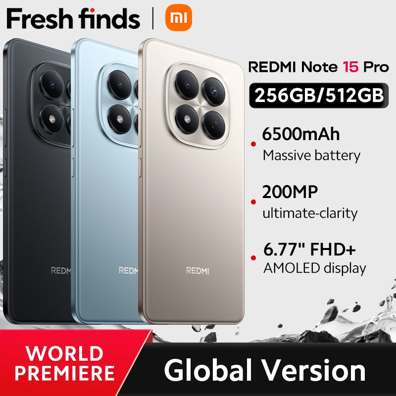 Xiaomi Redmi Note 15 Pro グローバル版 6.77インチAMOLEDディスプレイ