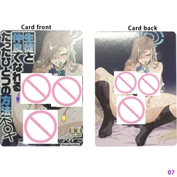 Newest Anime Sexy Fully Nude Card Fat Buttocks Ample Breasts Beauty Collection Card Refractive Color Flash Otaku Gifts 63*88mm