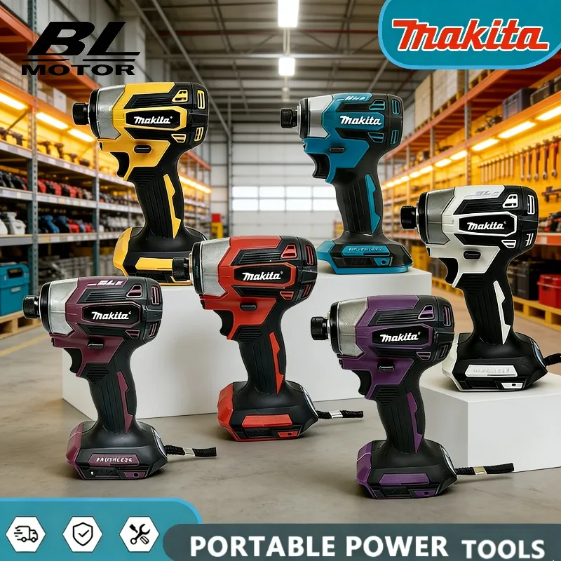 

Makita DTD173 180 N·M Impact Driver Wood Bolt T-Mode Electric Drill Rechargeable Power Tools Cordless Brushless For 18V Battery