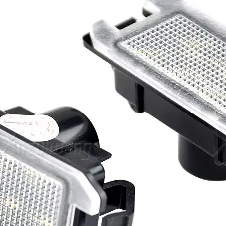 For Maserati Levante For Fiat 500 For Dodge Viper 2Pcs LED License Number Plate Light For Jeep Grand Cherokee Compass Patriot