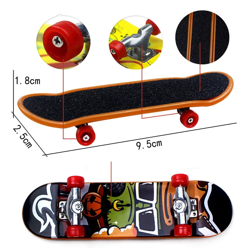 1pc impressão profissional liga suporte dedo placa skate mini placas de dedo skate caminhão criativo desktop brinquedo do miúdo presente das crianças