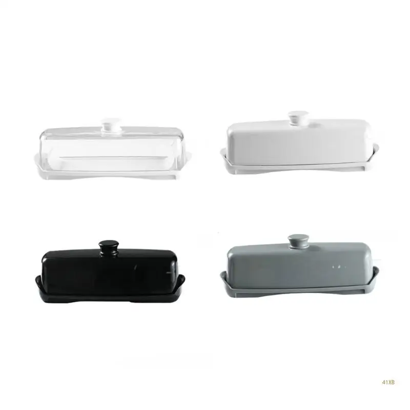 41XB Butter Dish Spoon Set Modern Design, Perfect Addition to Your Kitchen Black color /White/Gray/Clear Optional Accessories