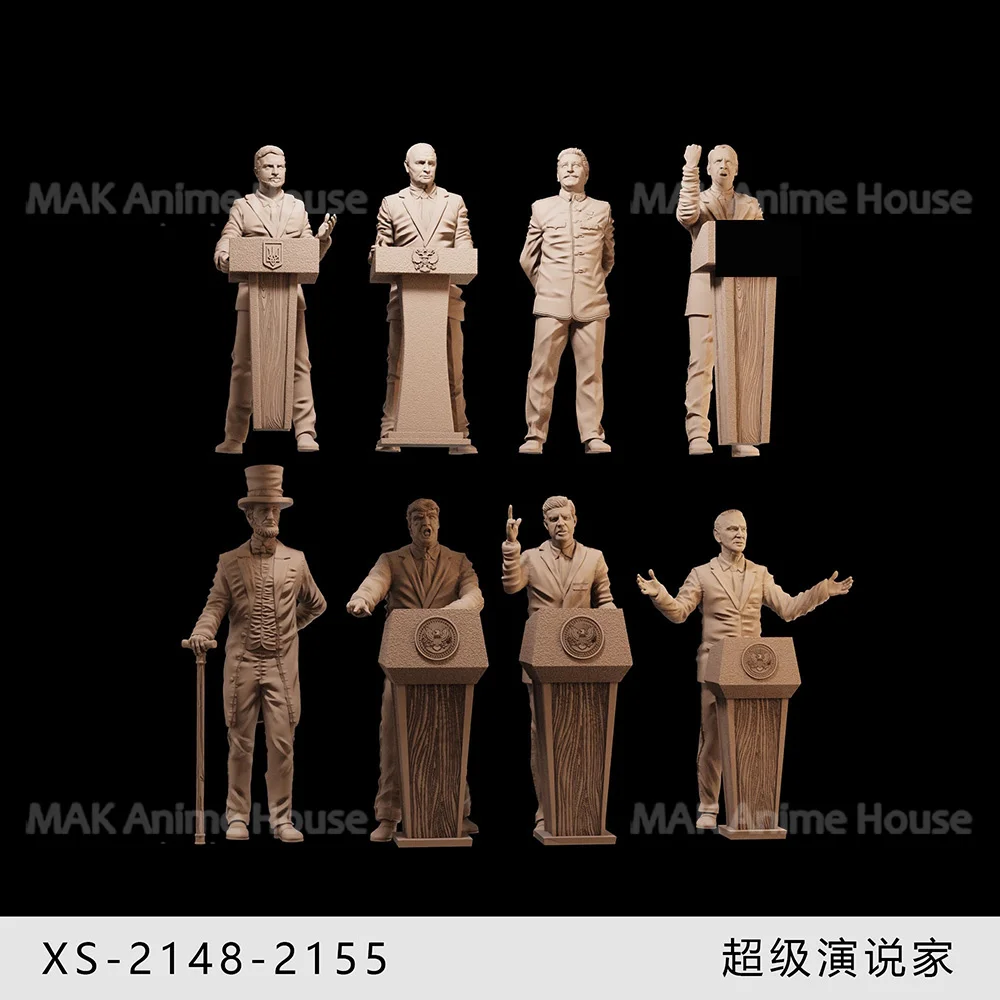 Miniatures Figures 1/64 1/43 1/35Speaker Western World Federation Of Trade Unions Podium Resin Diorama Model Creative Scene Doll