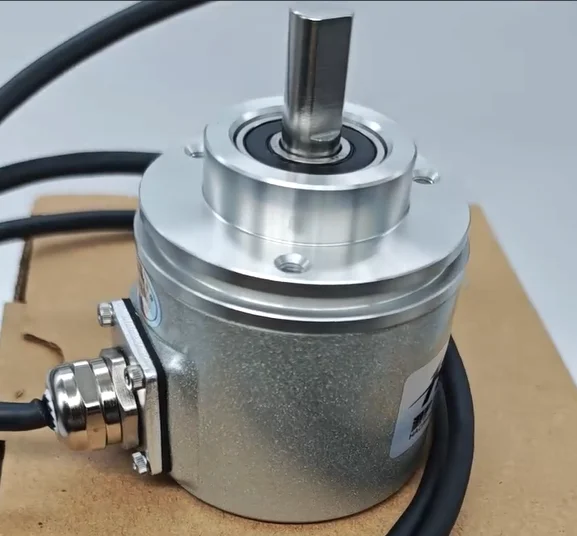 60mm Dia Clamping Flange Absolute Encoder Multi-turn Single-turn SSI RS485 Modbus RTU CANopen Canbus HM60R