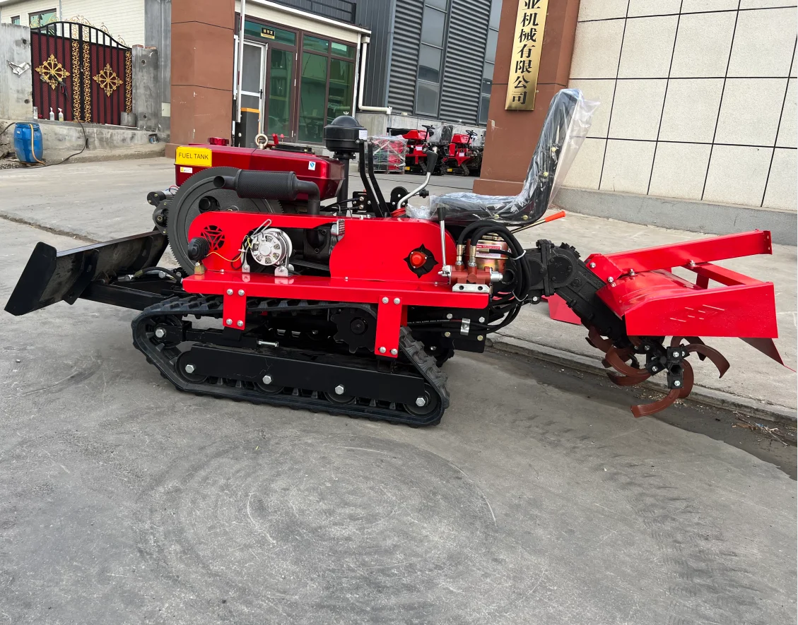 

A Big Sale!! 25HP Rotary Tiller Tractor Rubber Tracks Crawler Tractor