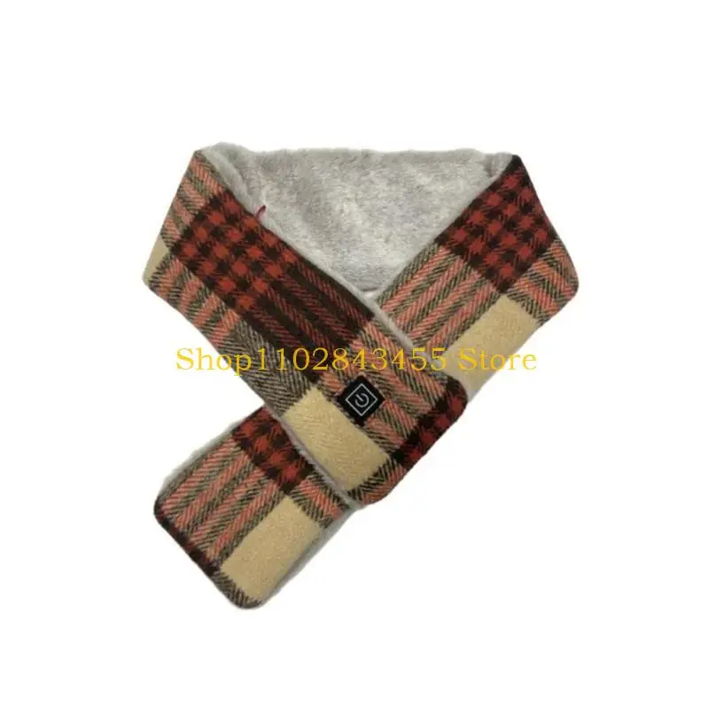 49MC USB شحن وشاح للنساء 3 مستوى قابل للتعديل التدفئة الحرارية وشاح الرقبة الأوشحة ساخنة للتزلج في الهواء الطلق الطقس البارد