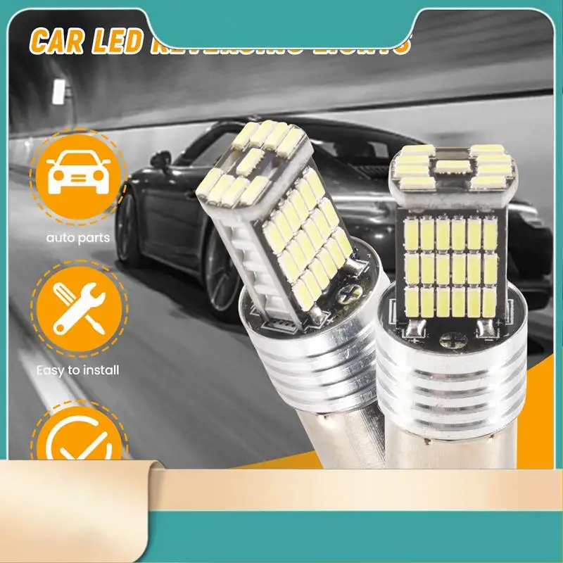 

2X 1156LED Canbus 15 SMD BA15S P21W Высокая мощность Белый 6000K Автомобильный стоп-сигнал-N31R