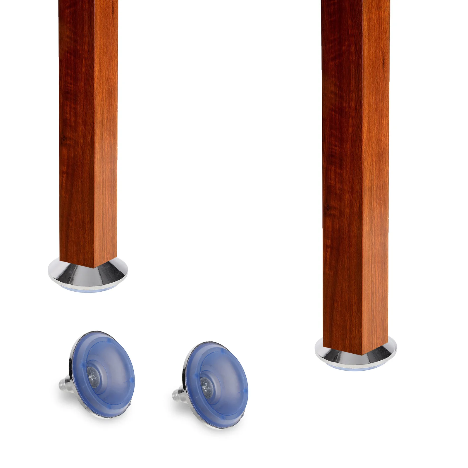 

4Pcs Furniture Feet Zinc Alloy Rubber Sofa Legs Stable Noise Free Replacement Furniture Glides Pads for Chairs Cabinets