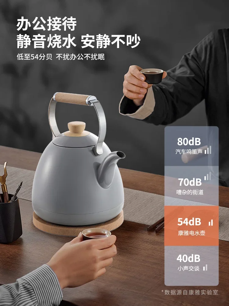 غلاية كهربائية منزلية عتيقة ، إغلاق تلقائي هادئ ، صانع شاي صلب ، غلاية غلي V