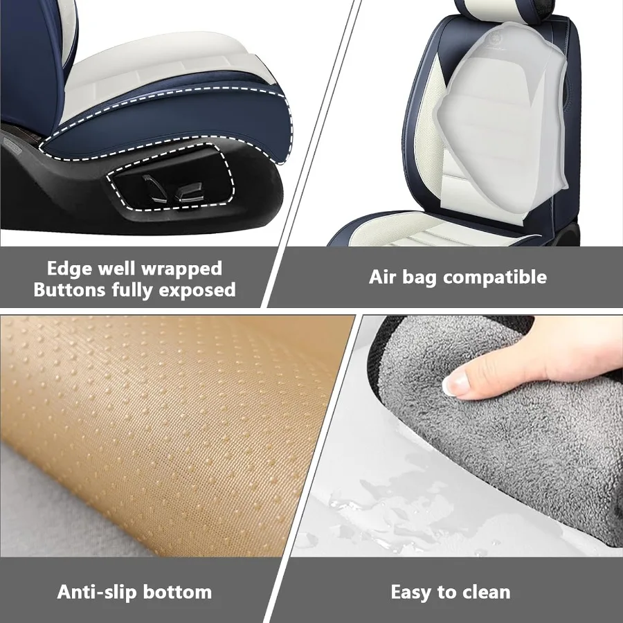Cocok untuk Sarung Jok Subaru Crosstrek 20162026 Sarung Jok Kulit Premium Tahan Air Tahan Noda Pelindung Jok Cakupan Penuh