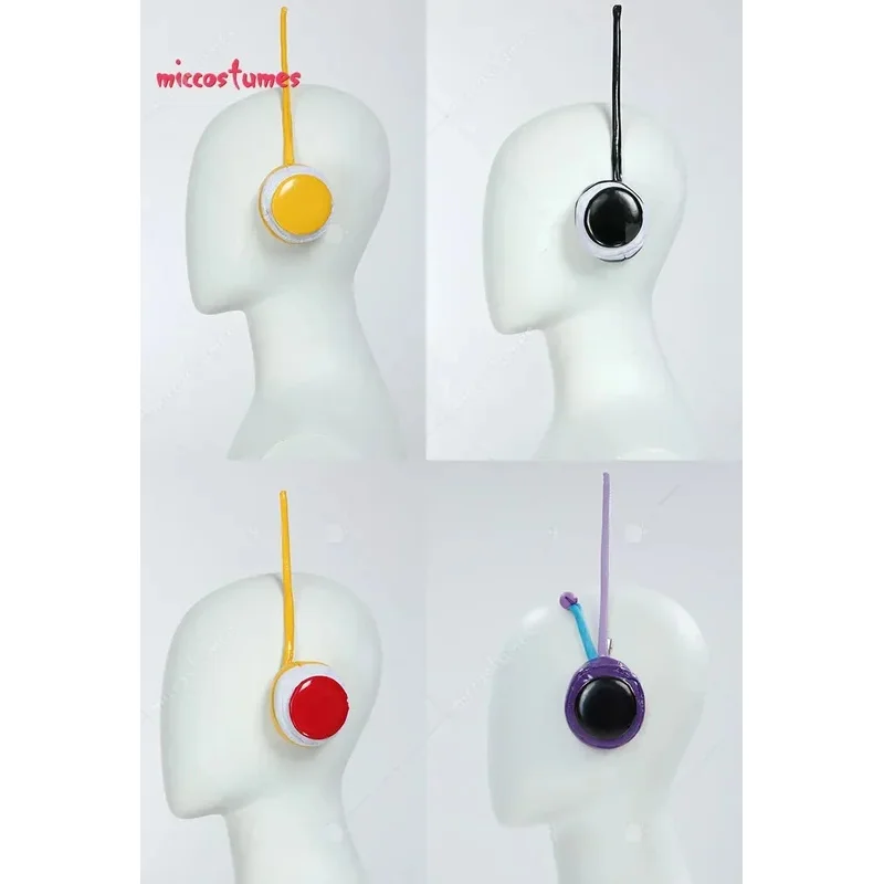 CyMiccostumes Robin Lilith Cosplay Acessório Decoração de fone de ouvido de couro