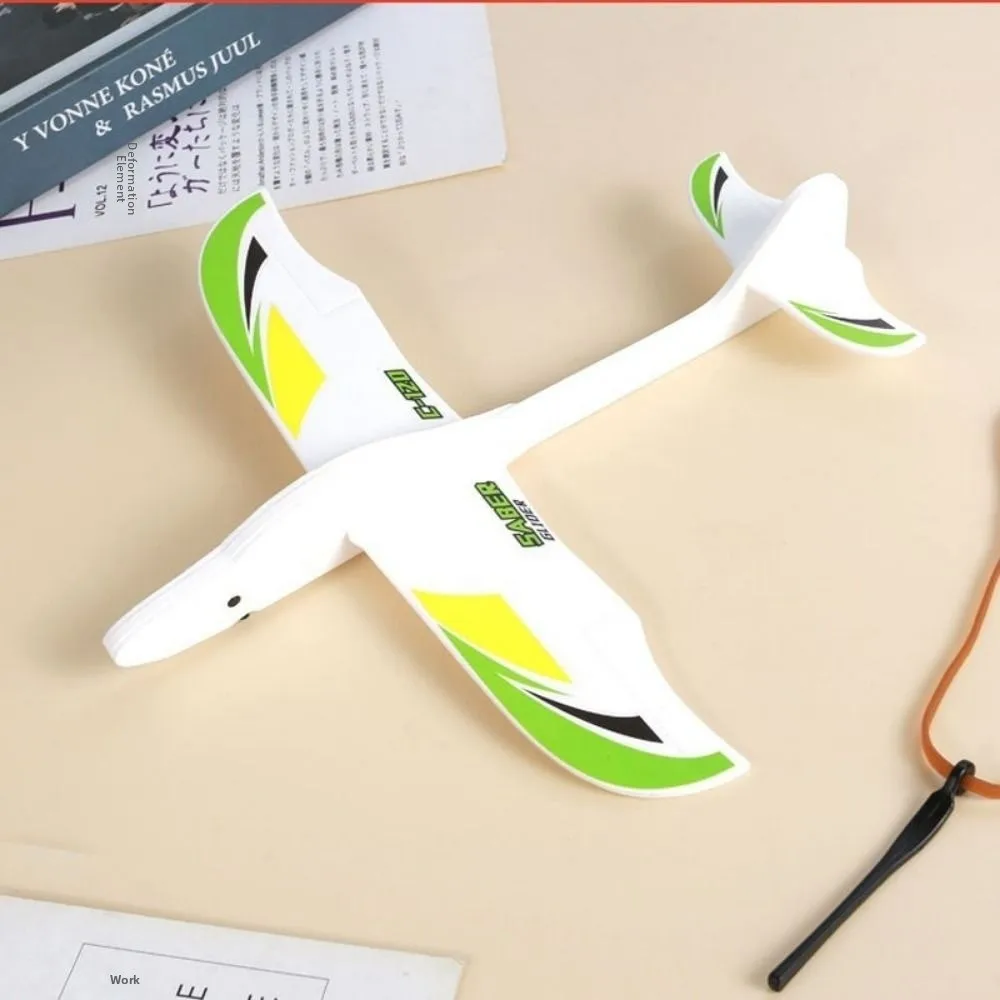 Ligthweight Airplane Glider Model Popular 3 Styles Rubber Band Powered Helicopter DIY Assemble Airplanes for Outdoor