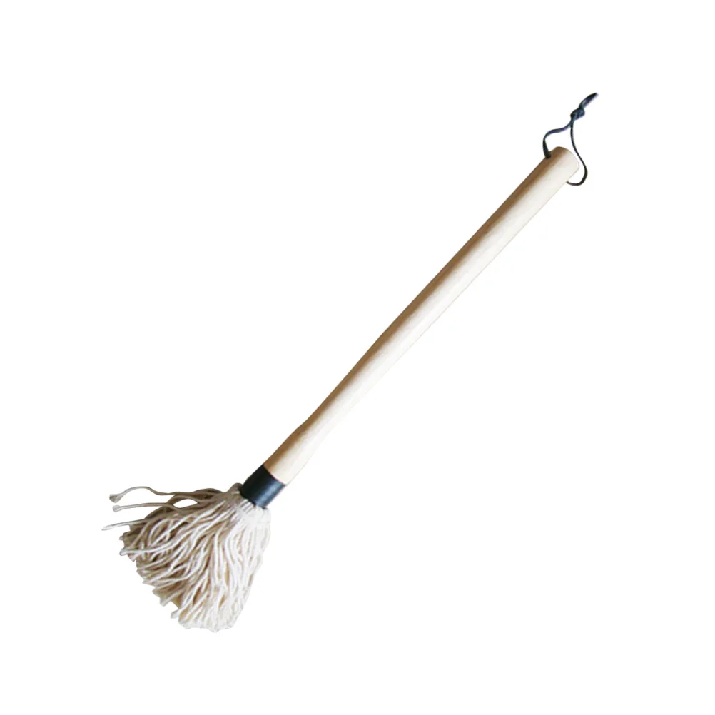 

Barbecue Mop Wood Handle Cotton Fiber Head Soft Absorbent Basting Mop for Roasting Glazing Sauce Application Grilling