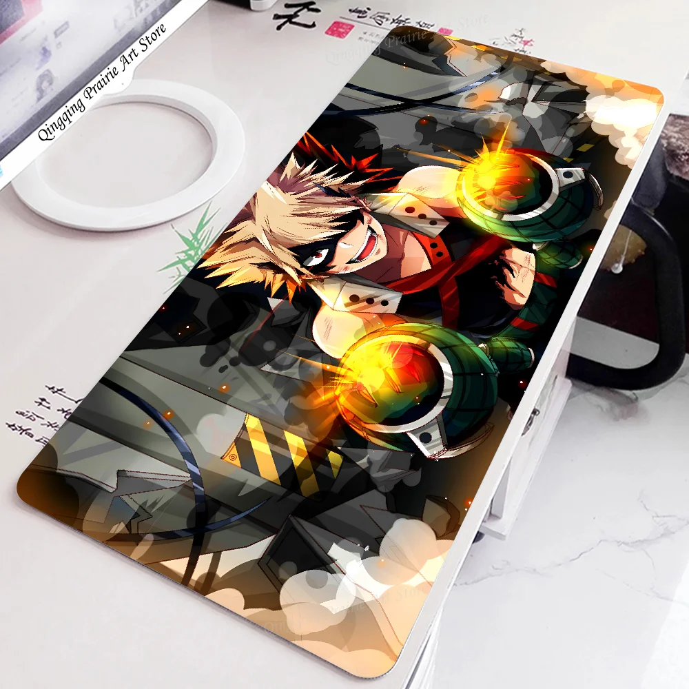 My Hero Academia Bakugo Katsuki Anime Mousepad tappetino per Mouse tappetino da scrivania con Pad accessori da gioco Prime Gaming XXL