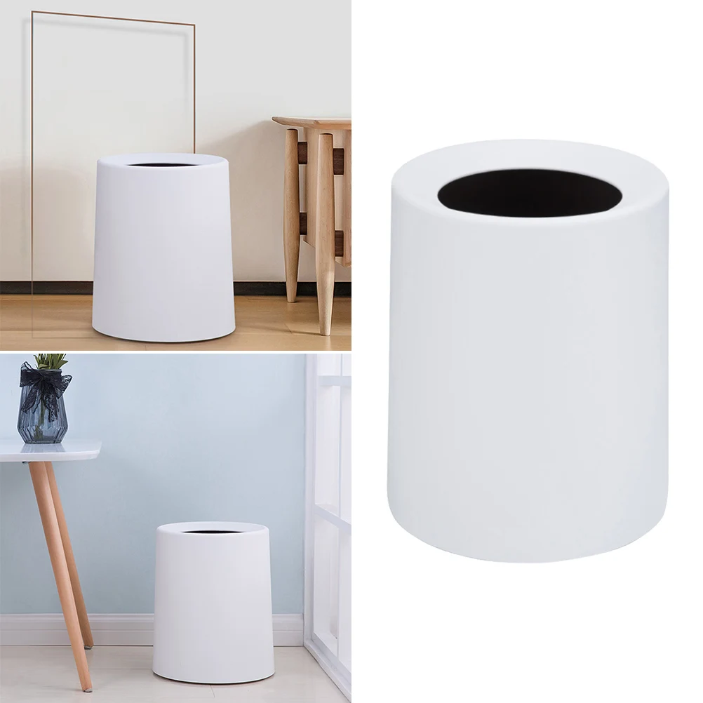 

Frosted Trash Can 8L Pink Household Garbage Bin For Bedroom Living Room Plastic Waste Container Organizer Storage