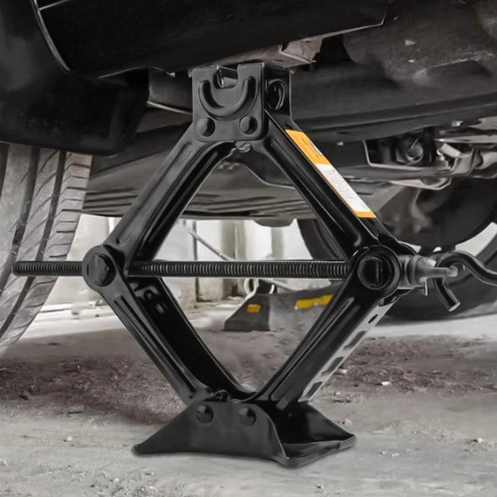 

Manual Car Jack Foldable Handle Scissor Jack Heavy Duty Quick Lift 100-390mm Car Truck General Thick Steel Plate Repair Tool