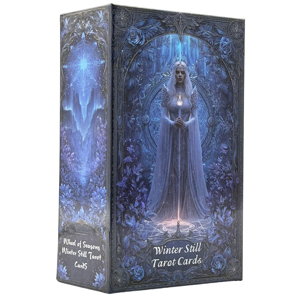 original-winter-still-tarot-card-12x7cm-seasonal-wheel-of-fortune-english-version-diy-board-game-single-player-beginner-friendly