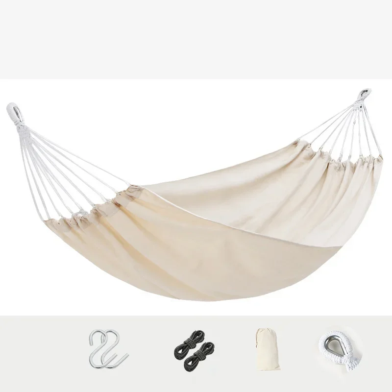 Outdoor Camping Picnic Spring Outing Hammock Convenient Solid Color Camping Equipment For Family Fun